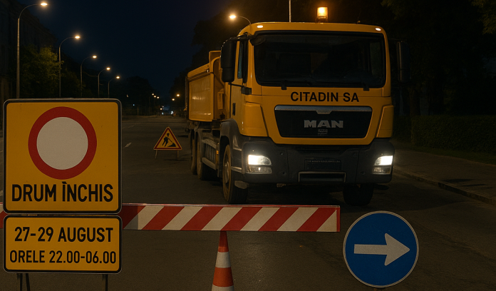 trafic-restrictionat-la-iasi:-strada-libertatii-se-inchide-complet-pentru-lucrari-de-carosabil